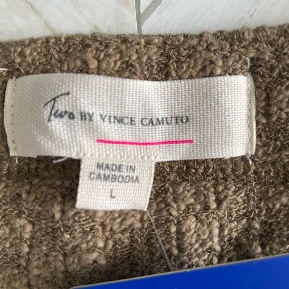 NWT Two by Vince Camuto Army GreenButton Up Cardigan Size Large - Picture 5 of 12